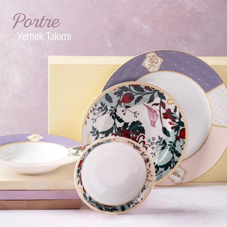 سرویس غذا خوری 6 نفره 24 پارچه neva مدل sweet portre