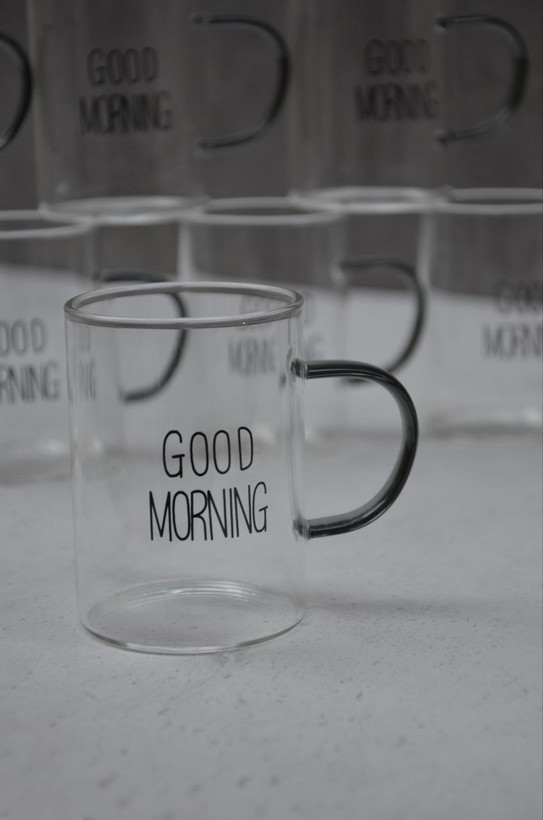 فنجان پیرکس شعله مستقیم paci ترکیه مدل good morning