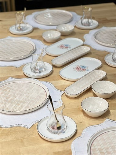 سرویس صبحانه خوری 6 نفره 41 پارچه Glore مدل modern peta