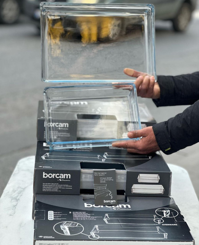 تابه های پیرکس مدل borcam بورجام محصول paşabahçe پاشاباغچه ترکیه