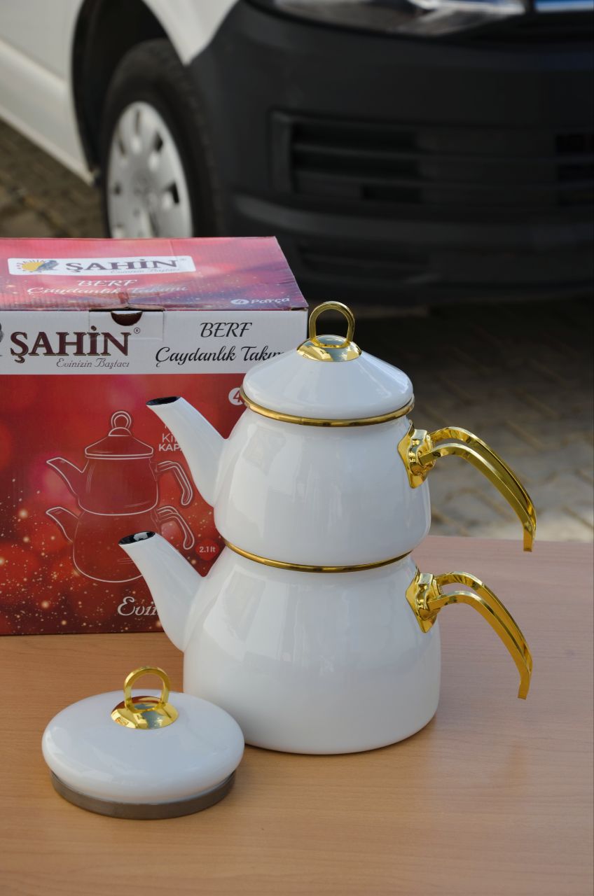 کتری قوری لعاب گرانیتی şahin شاهین ترکیه
