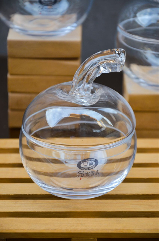 قندان و شکلات خوری طرح سیب Alegra Glass ترکیه
