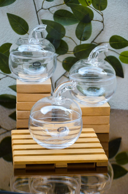 قندان و شکلات خوری طرح سیب Alegra Glass ترکیه