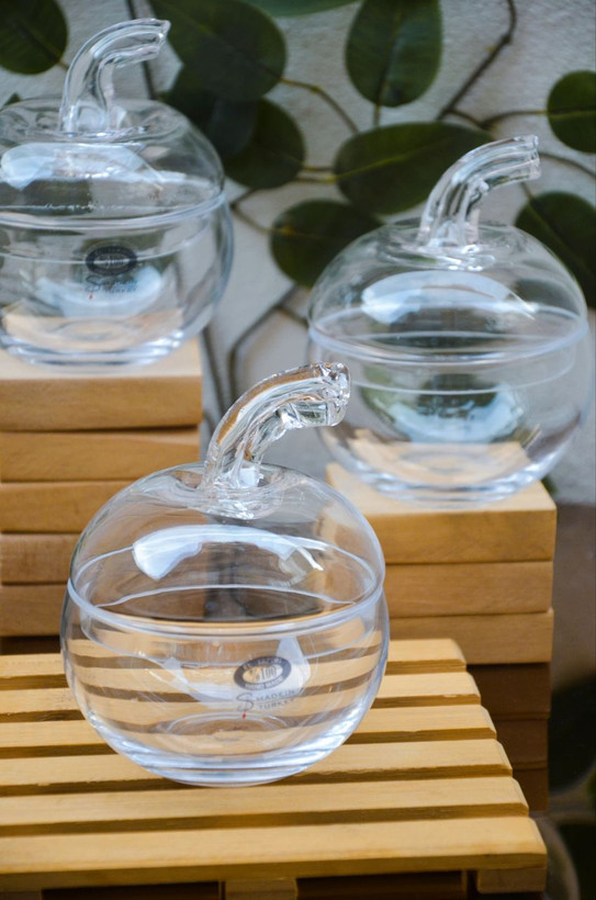 قندان و شکلات خوری طرح سیب Alegra Glass ترکیه