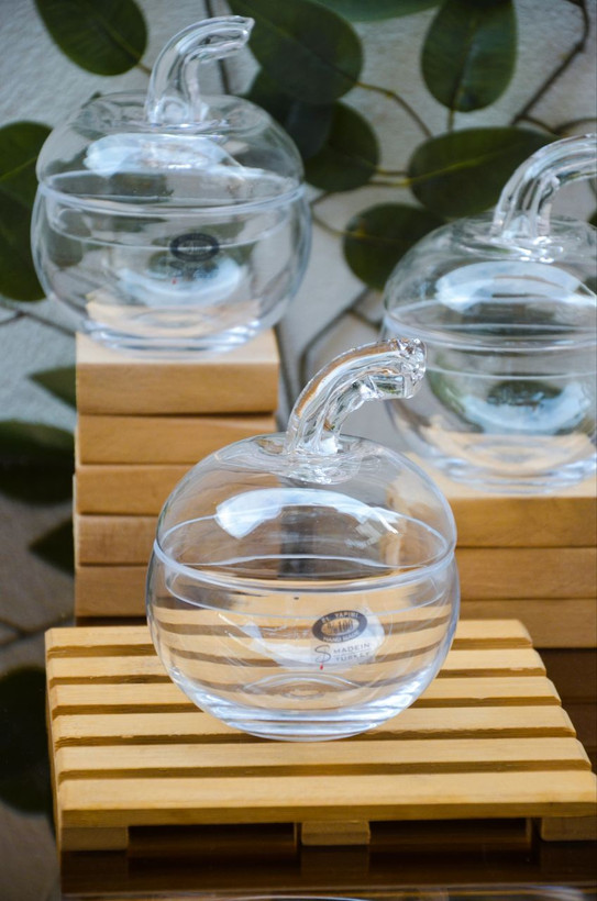 قندان و شکلات خوری طرح سیب Alegra Glass ترکیه