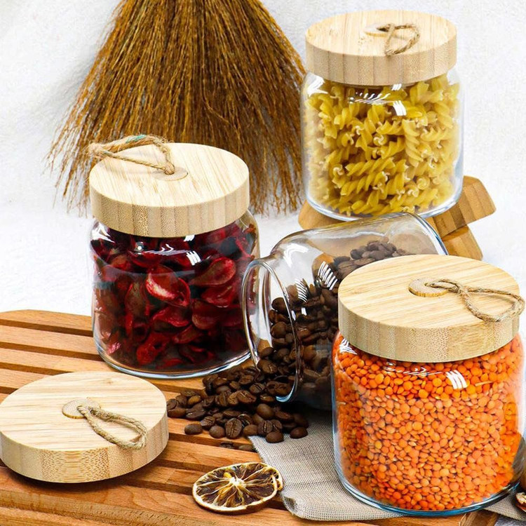 بانکه درب بامبو سه سایز Paşabahçe پاشاباغچه ترکیه مدل woody