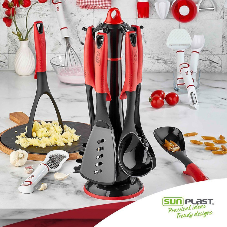 سرویس کفگیر و ملاقه سیلیکونی نسوز sun cook ترکیه