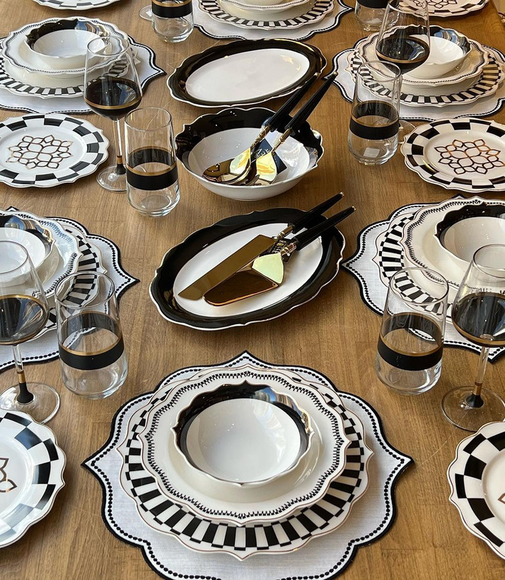 سرویس غذا خوری شش نفره 24 پارچه paçi ترکیه مدل messina