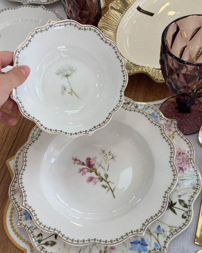 سرویس غذا خوری شش نفره 24 پارچه paçi ترکیه مدل bahar