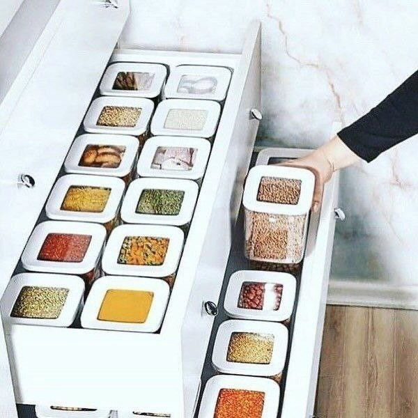 بانکه حبوبات،نظم دهنده یخچال و کابینت برند Vip_ahmet ترکیه