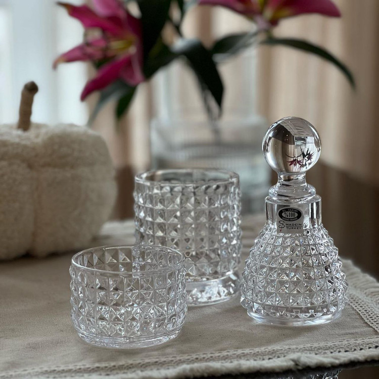 تنگ و لیوان سه طبقه vsk برند Allegra glass ترکیه