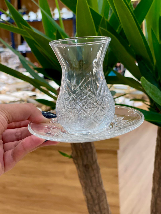 فنجان و فنجان نعلبکی Paşabahçe ترکیه مدل Timeless کد 42881