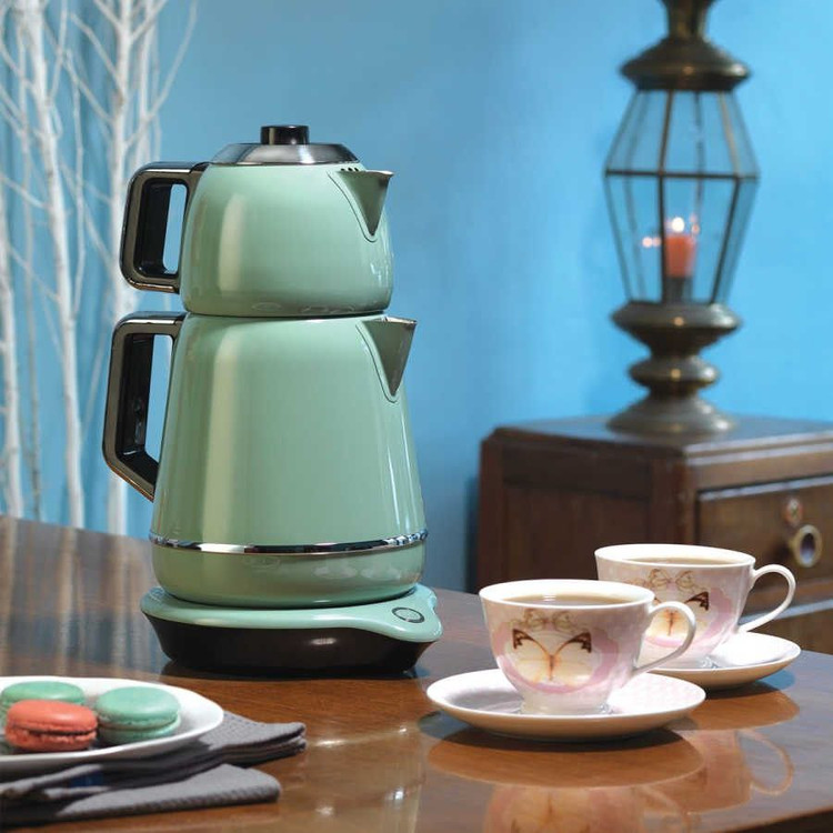 چای ساز استیل دمیکس محصول korkmaz ترکیه
