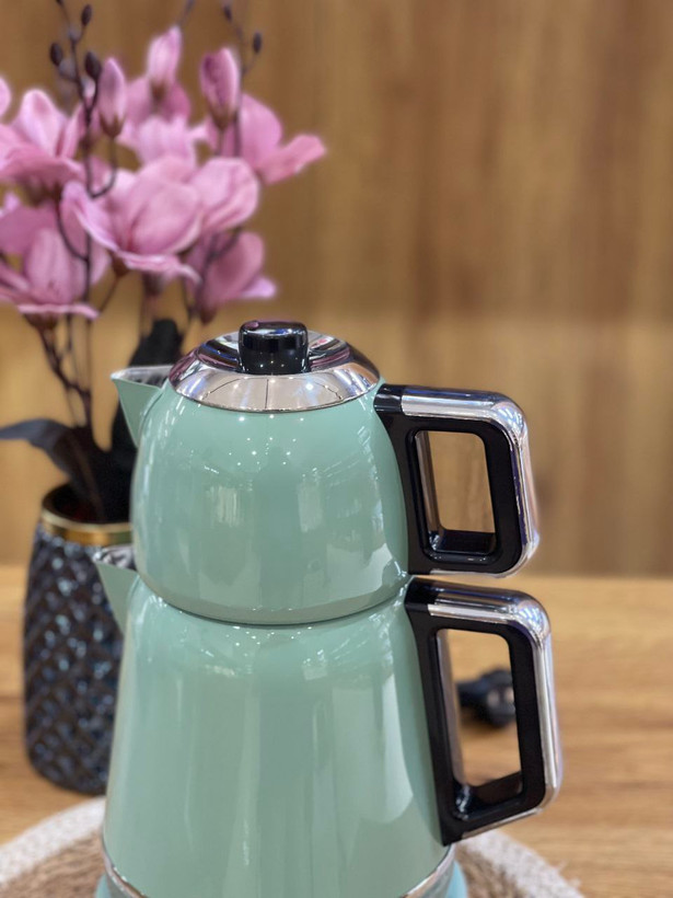 چای ساز استیل دمیکس محصول korkmaz ترکیه