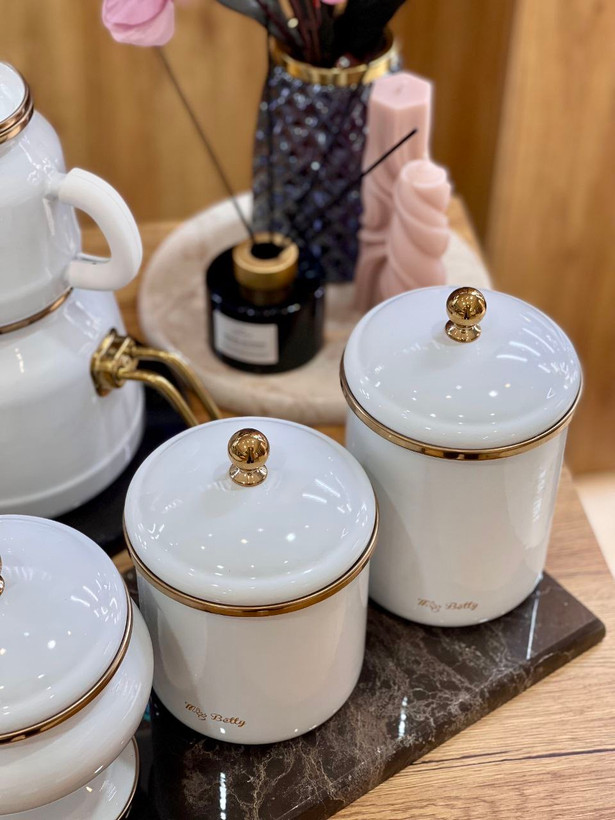 ست پذیرایی از کالکشن White Pearl محصول miss betty ترکیه