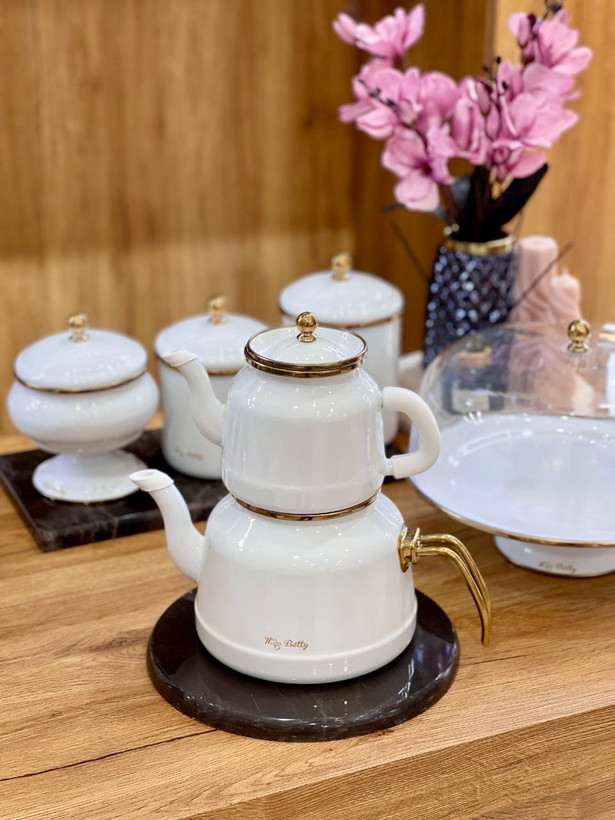 ست پذیرایی از کالکشن White Pearl محصول miss betty ترکیه