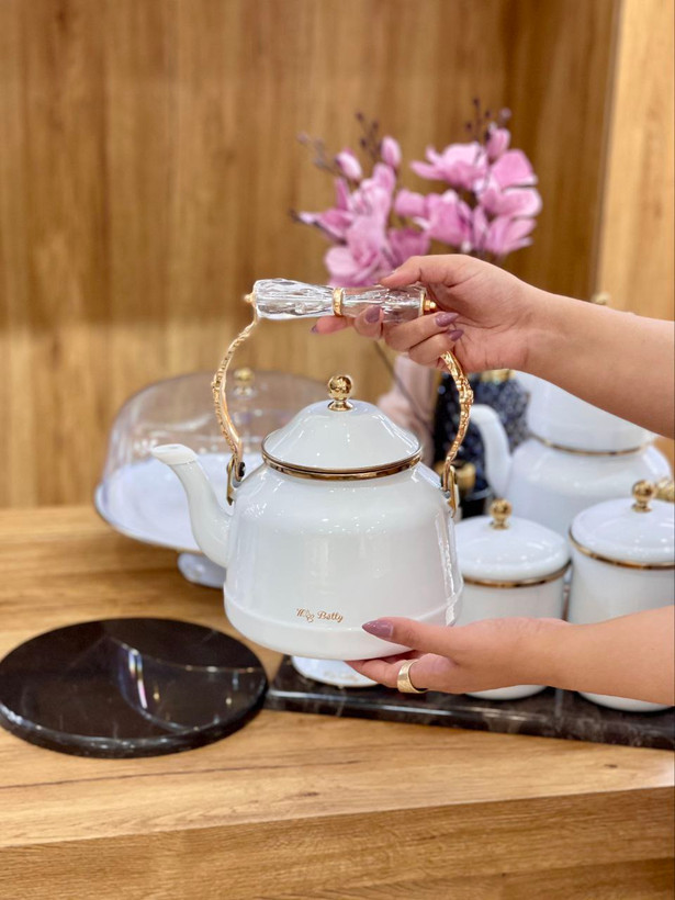 ست پذیرایی از کالکشن White Pearl محصول miss betty ترکیه