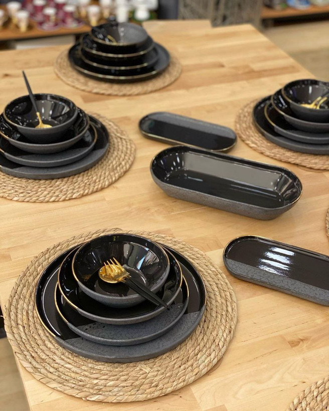 شارژ مجدد سرویس غذا خوری Royal black محصول acar ترکیه