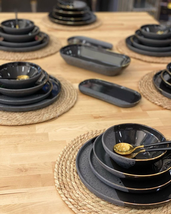 شارژ مجدد سرویس غذا خوری Royal black محصول acar ترکیه