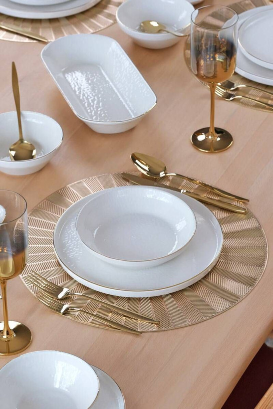 سرویس غذا خوری 31 پارچه Krem altin محصول ترکیه