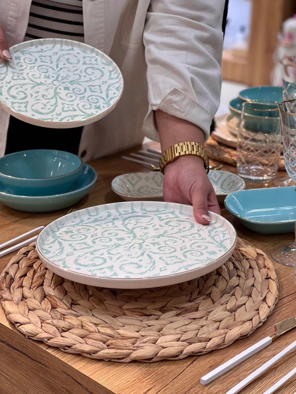 سرویس غذا خوری 31 پارچه ikat محصول ترکیه