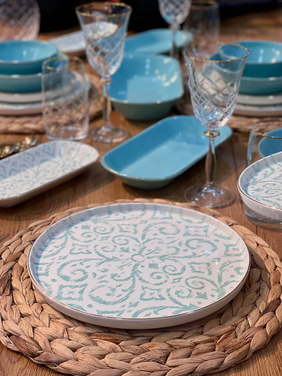 سرویس غذا خوری 31 پارچه ikat محصول ترکیه