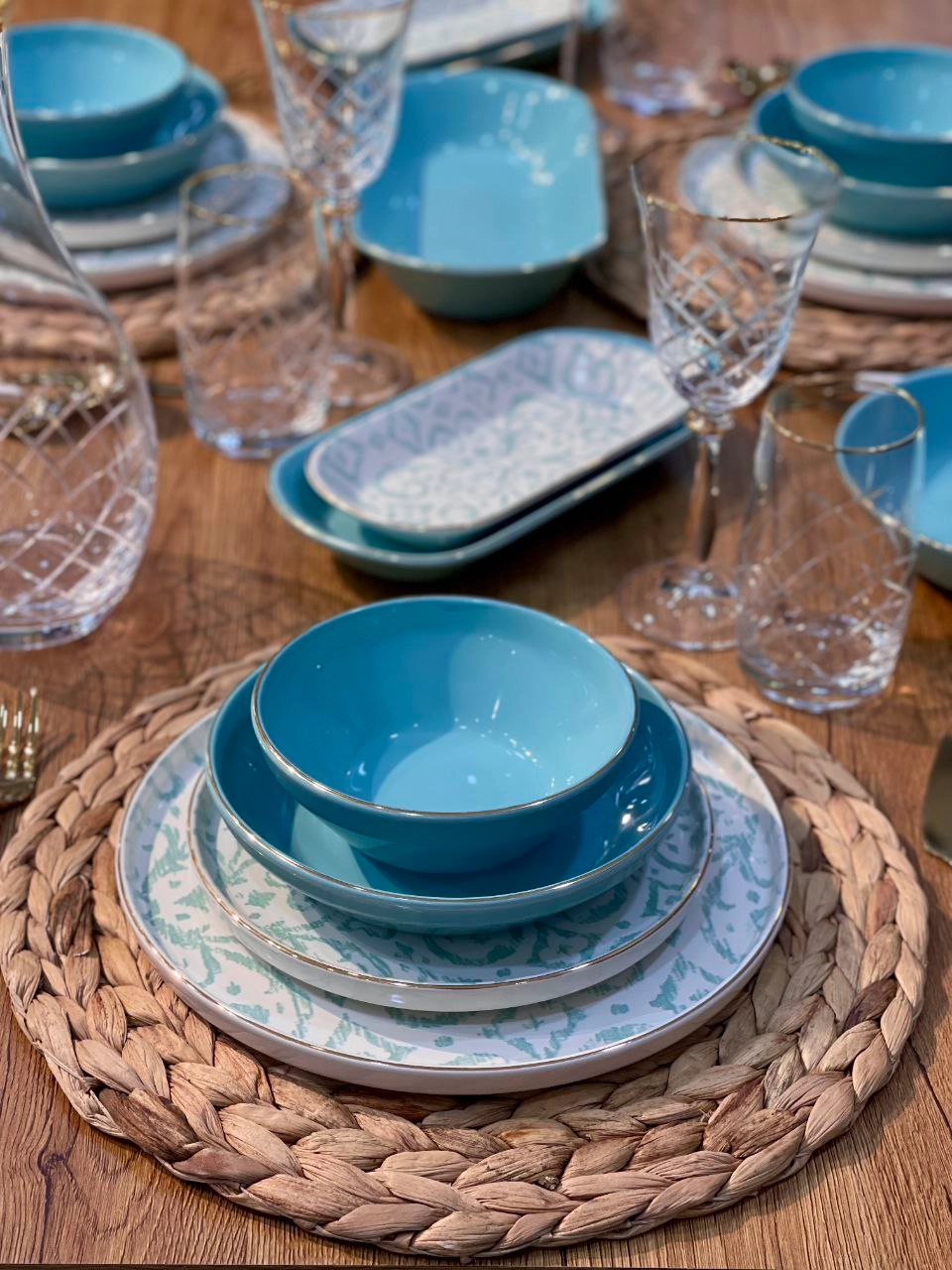 سرویس غذا خوری 31 پارچه ikat محصول ترکیه
