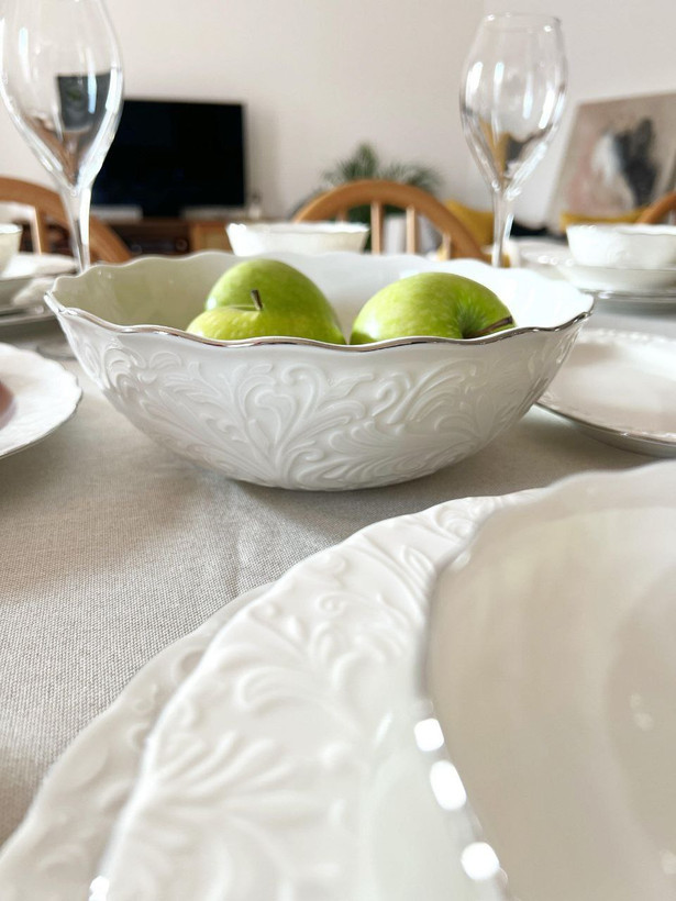 سرویس غذا خوری ۱۲ نفره ۵۵ پارچه ipek ایپک ترکیه دور سیلور