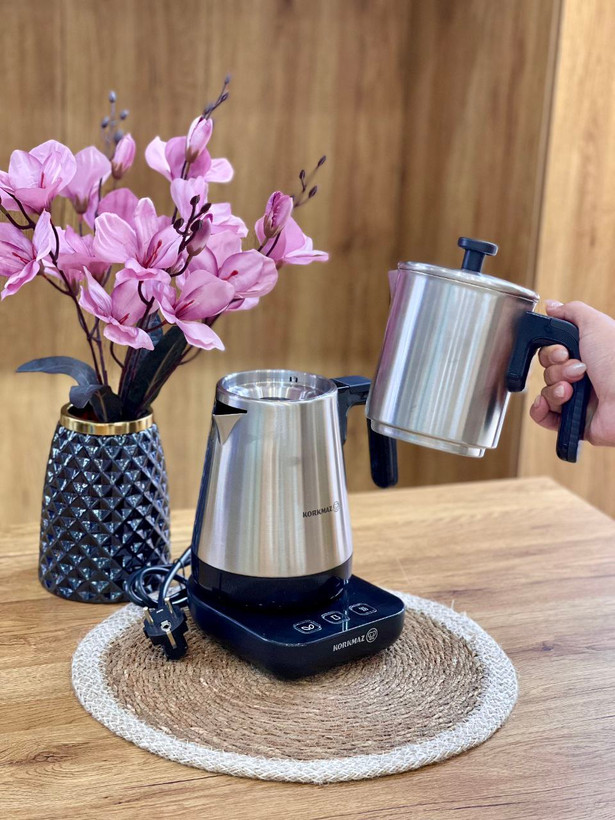 چای ساز،قهوه ساز و دمنوش ساز korkmaz کرکماز ترکیه مدل moderna satin