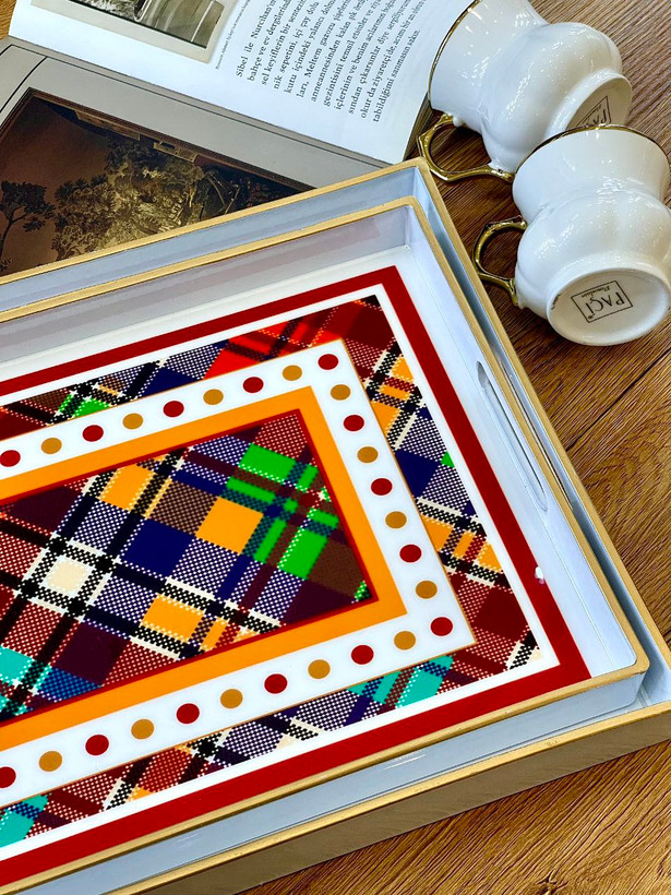 سینی پذیرایی جفتی lucky art لاکی آرت ترکیه