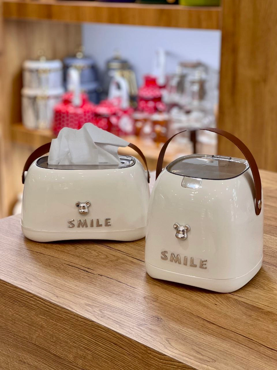 جا دستمال و سطل زباله رو میزی SMILE محصول وارداتی