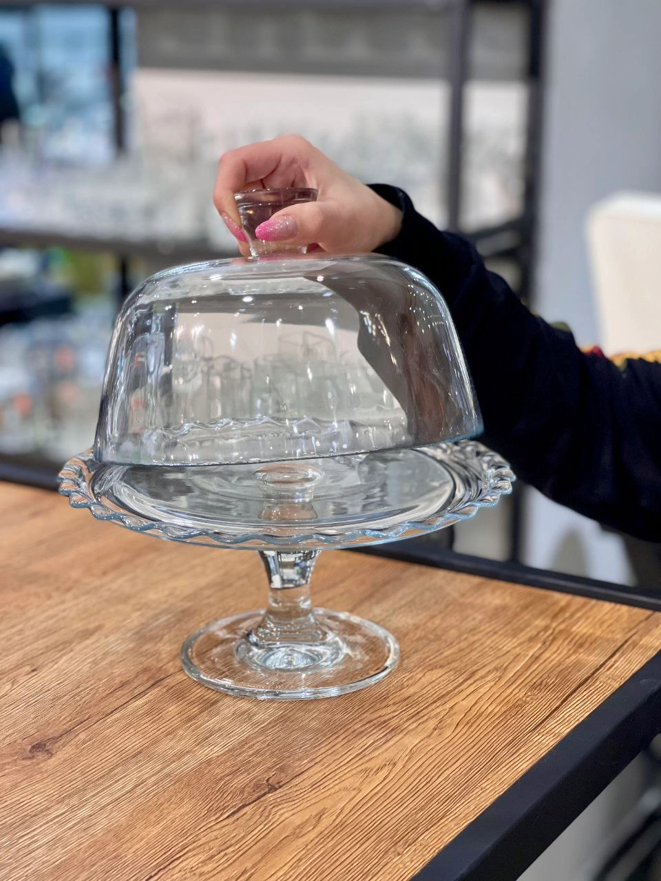 کیک خوری پایه دار Petite patisserie محصول paşabahçe ترکیه