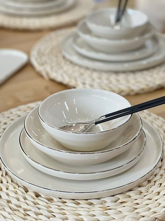 سرویس غذا خوری شش نفره ۲۷ پارچه acar آجار ترکیه مدل milenyum silver