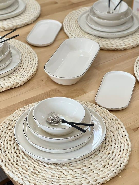 سرویس غذا خوری شش نفره ۲۷ پارچه acar آجار ترکیه مدل milenyum silver