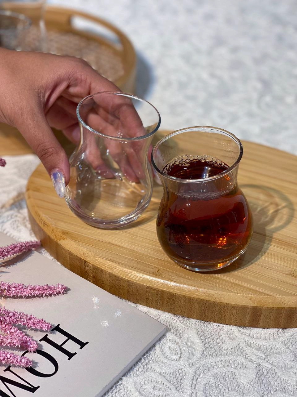 استکان کمر باریک کف کَج Kozan محصول Paşabahçe ترکیه