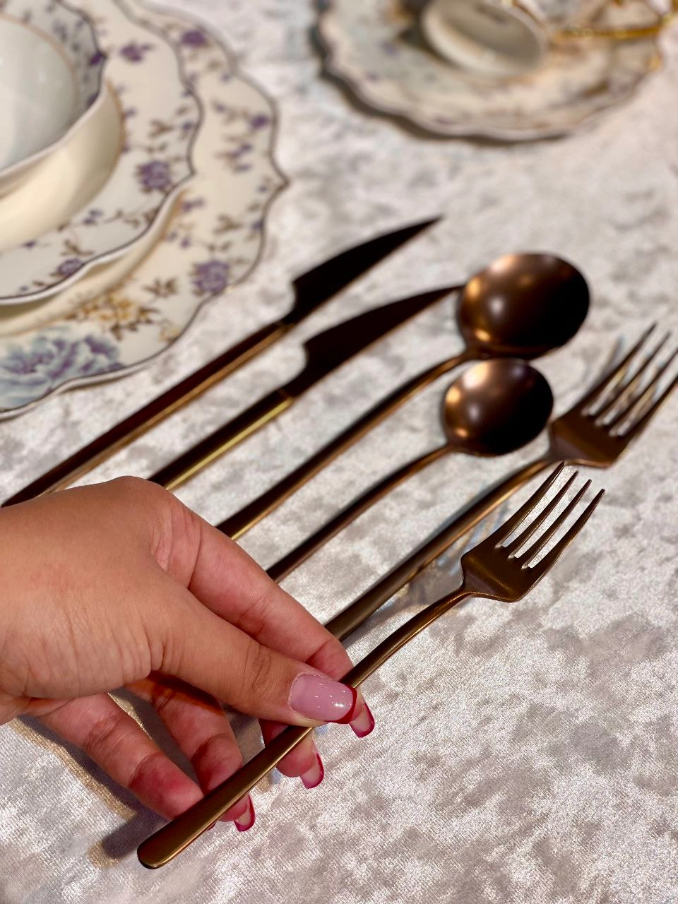 سرویس قاشق و چنگال Hanofer محصول Roze home ترکیه