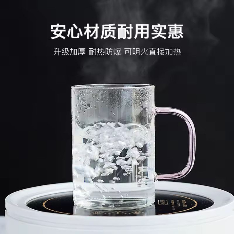 شارژ مجدد فنجان پیرکس شعله مستقیم دسته رنگی محصول وارداتی IMAR