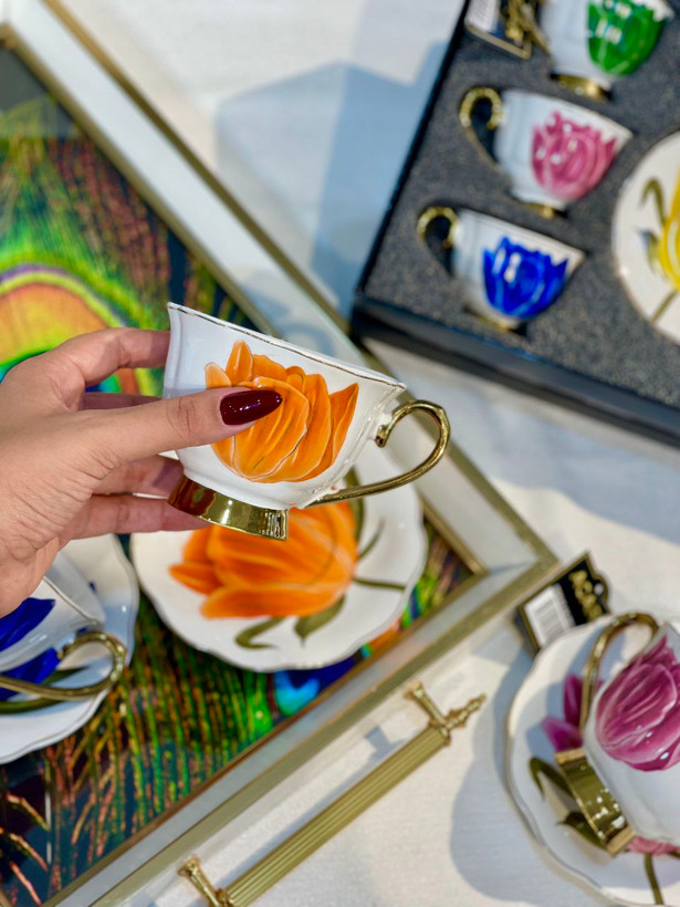 ست چای خوری و قهوه خوری lilyum محصول acar ترکیه