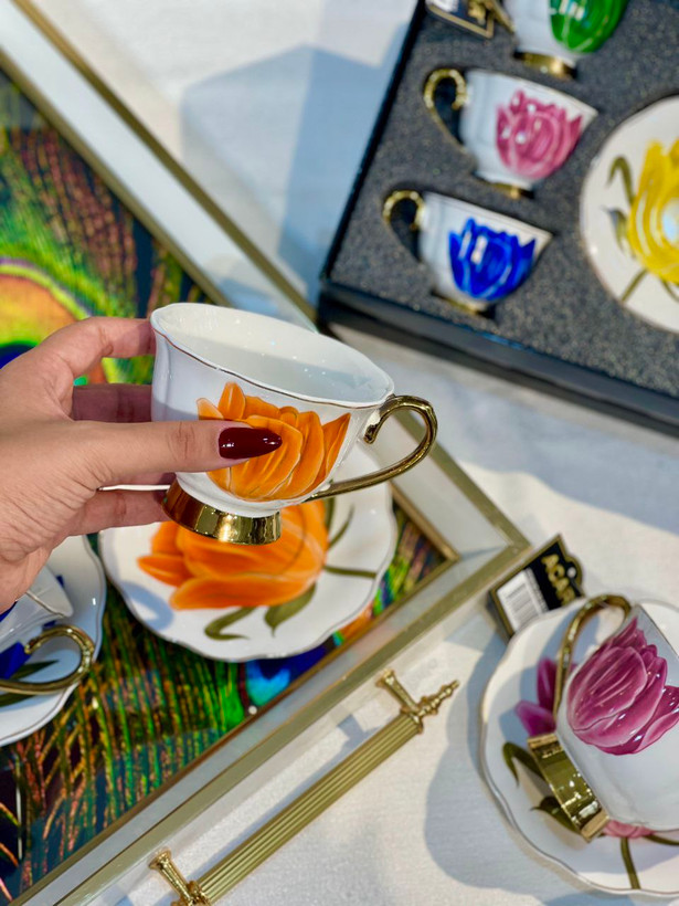 ست چای خوری و قهوه خوری lilyum محصول acar ترکیه