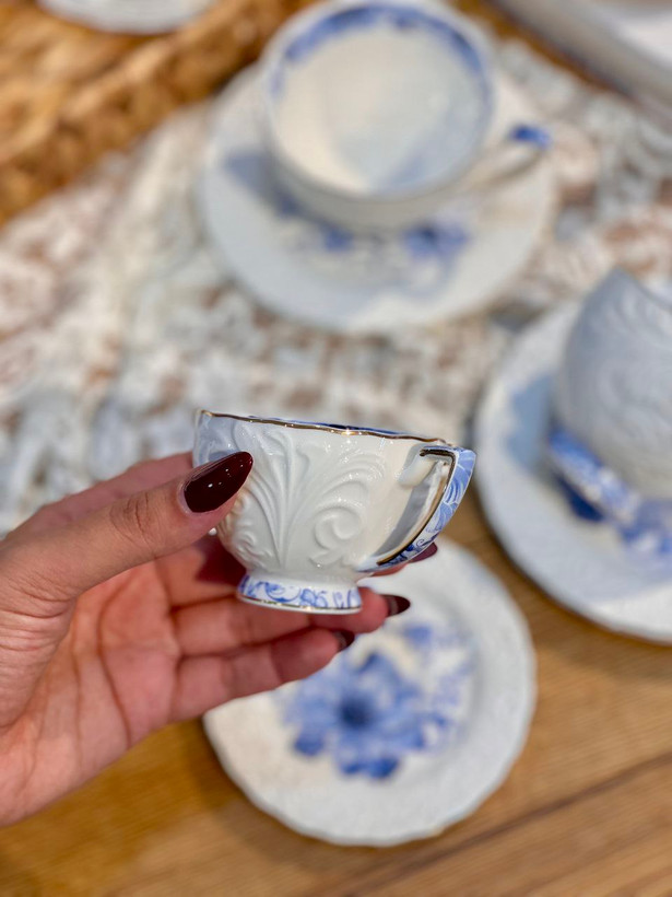 ست چای و قهوه خوری گل برجسته محصول Şahin ترکیه