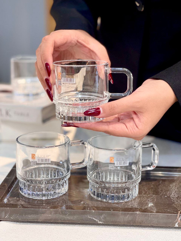 فنجان چای خوری محصول وارداتی Deli Glass