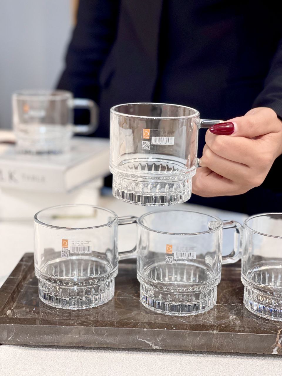 فنجان چای خوری محصول وارداتی Deli Glass