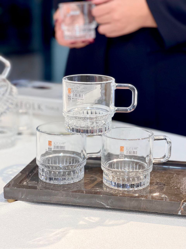 فنجان چای خوری محصول وارداتی Deli Glass