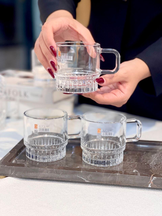 فنجان چای خوری محصول وارداتی Deli Glass
