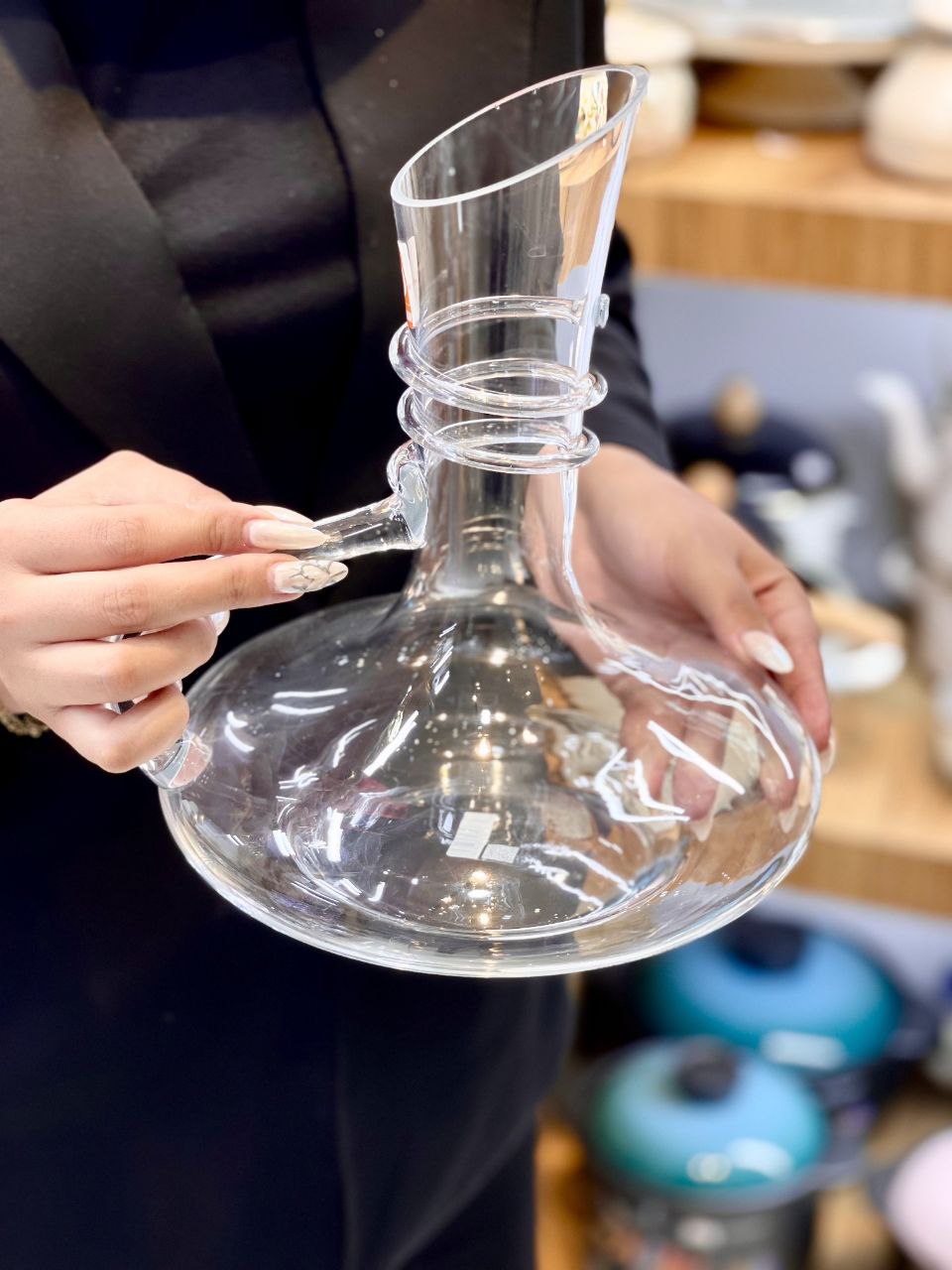 پارچ و تنگ کف پهن Chcloud Decanter محصول وارداتی Deli Glass
