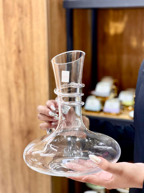 پارچ و تنگ کف پهن Chcloud Decanter محصول وارداتی Deli Glass