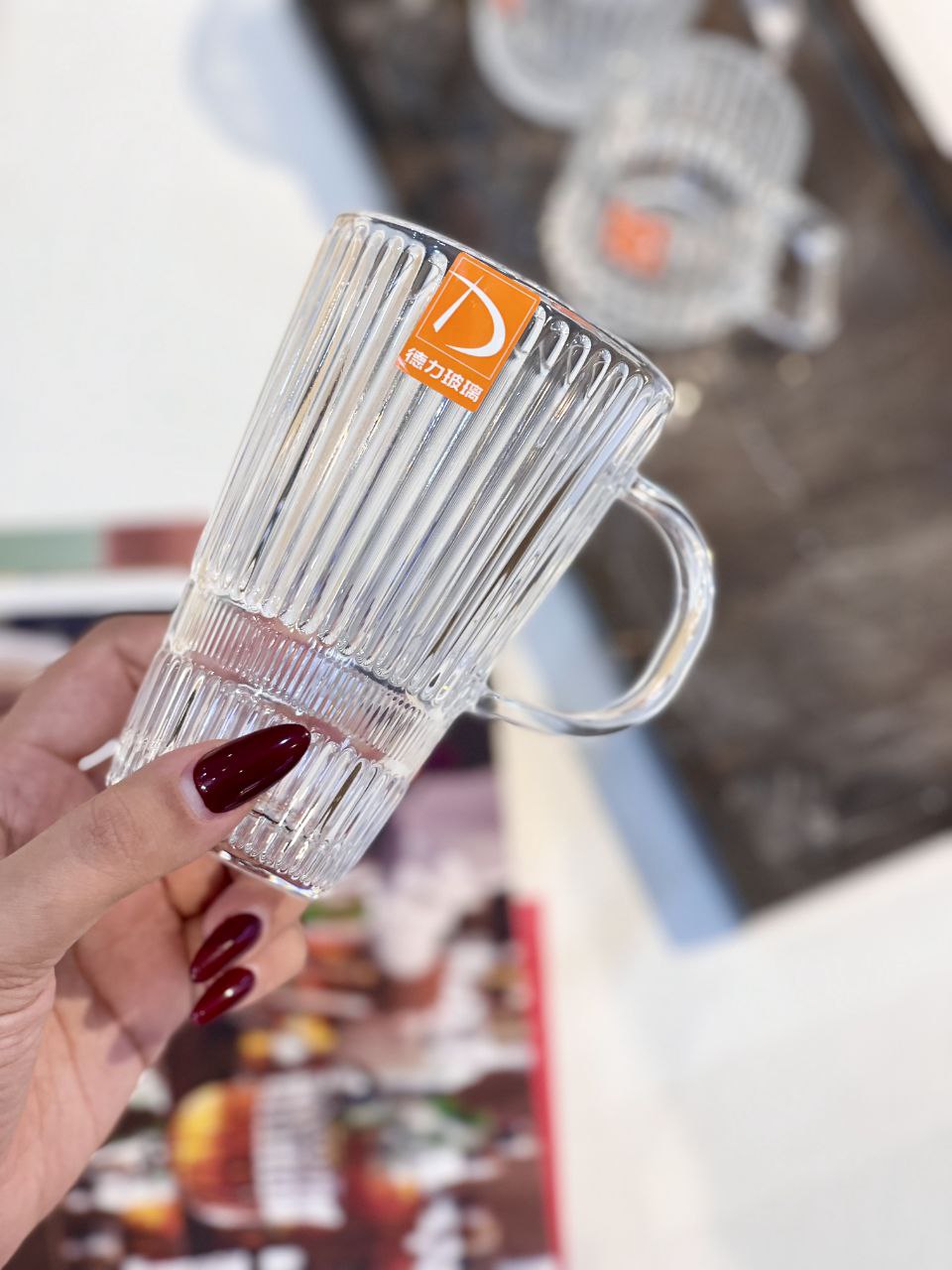 ست کامل فنجان و لیوان Blooming محصول وارداتی Deli Glass
