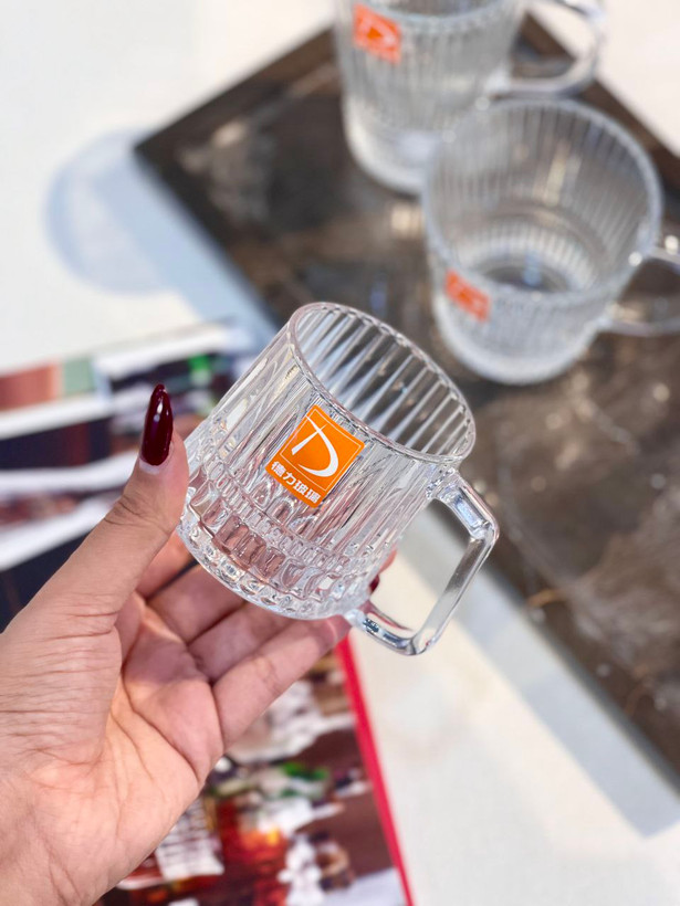 ست کامل فنجان و لیوان Blooming محصول وارداتی Deli Glass