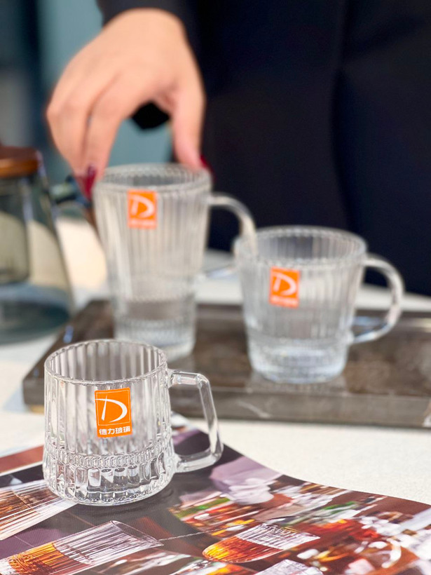 ست کامل فنجان و لیوان Blooming محصول وارداتی Deli Glass