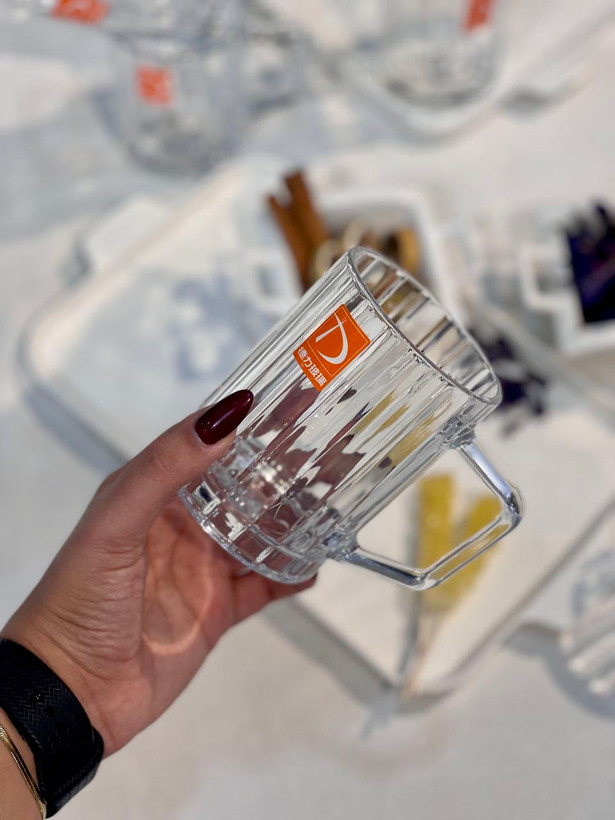 ماگ و فنجان Mu lin محصول وارداتی Deli Glass